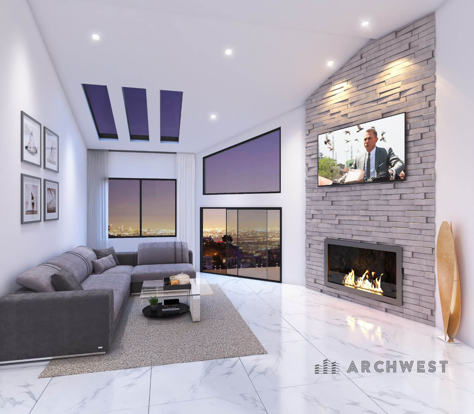 8. 3D Render of a Redeveloped Living Space, California, USA